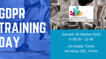 GDPR TRAINING DAY: 101/2018