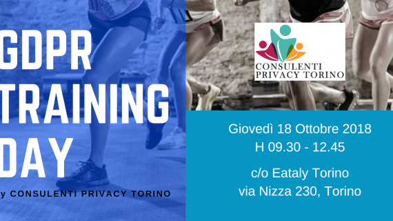 GDPR TRAINING DAY: 101/2018